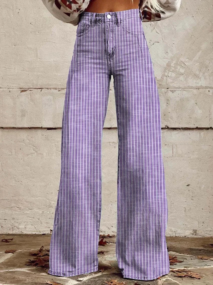 EP | Augusta™ Pantalon classique rayé à jambes larges