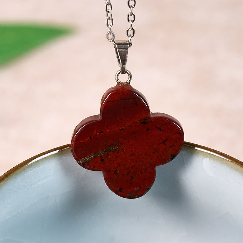 Buddha Stones Various Crystal Green Aventurine Black Obsidian Tiger Eye Plum Blossom Luck Necklace Pendant