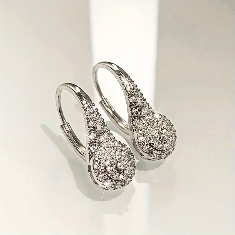 Rounded Bright Silver Earrings