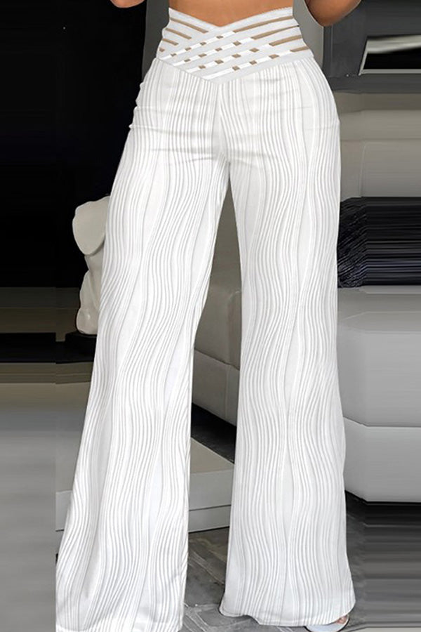 EP | Appels Casual Taille Cordonnée Pocketed Pantalon Cargo Oversized