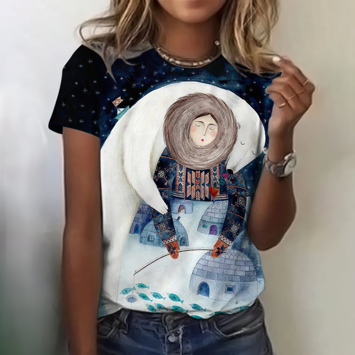 Greenland Aboriginal Local Culture And Art Women's T-shirt elevenforest