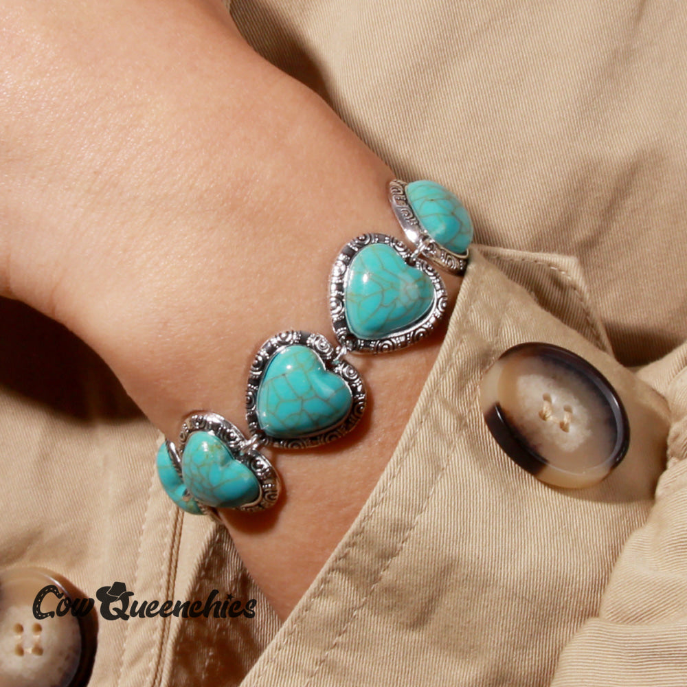 Turquoise Heart Bracelet