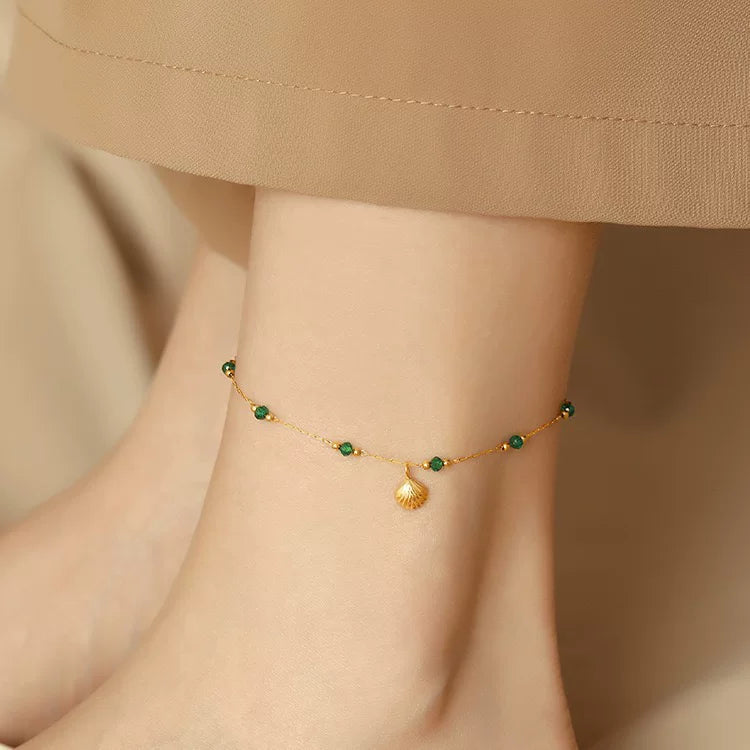 Beaded Shell Anklet