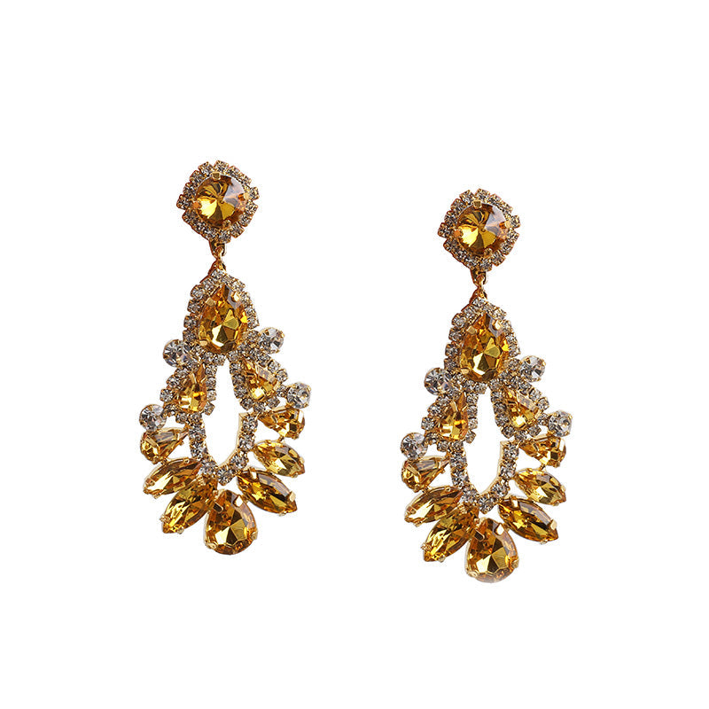 Aila Crystal Drop Earrings