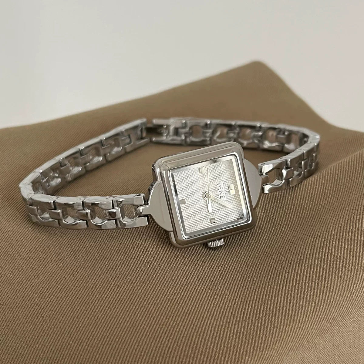 Square Dial Chain Bracelet Watch