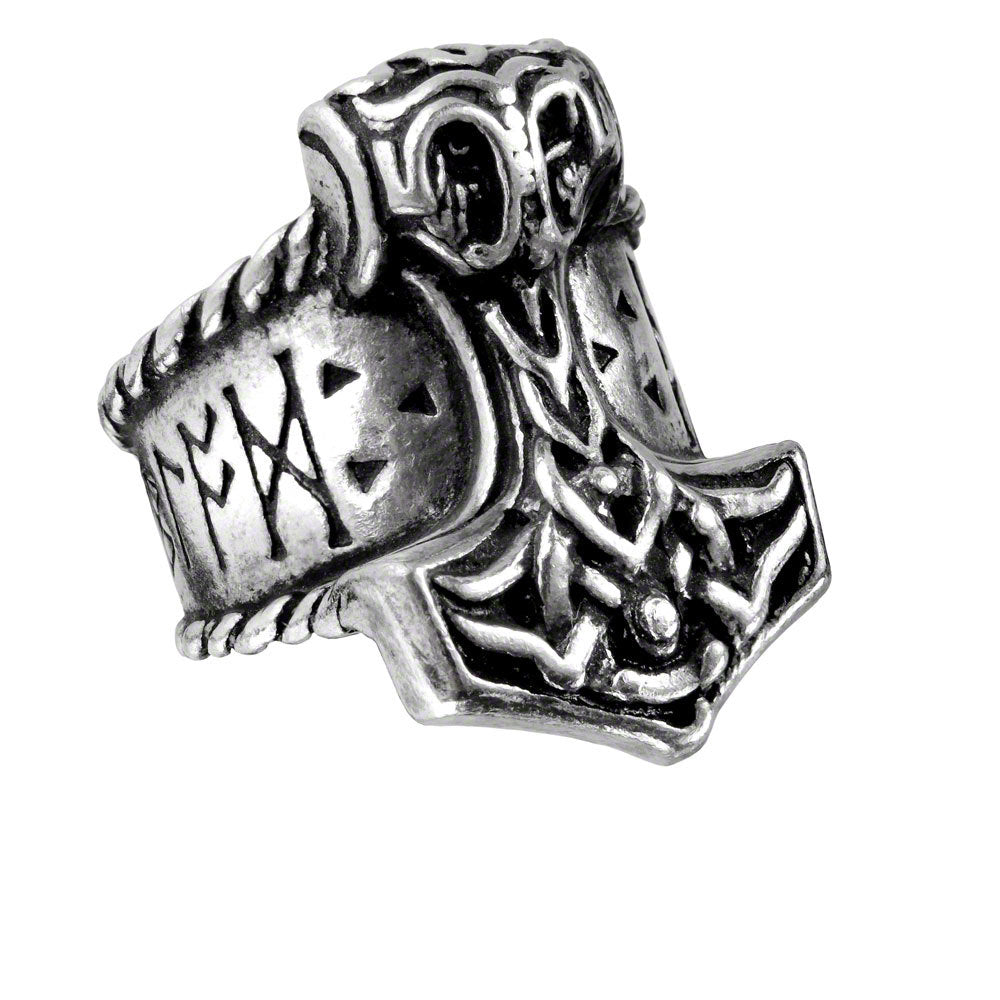Thor's Runehammer Ring Viking Ringband by Alchemy Gothic