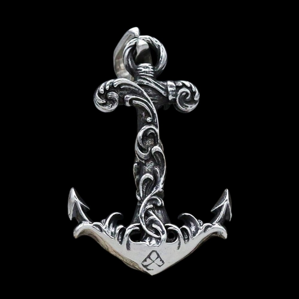 Antique Anchor Noble Pattern Pendant