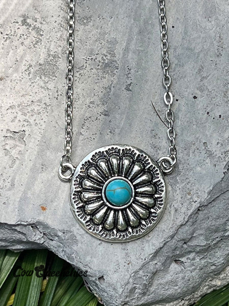 Western Cowboy Pumpkin Pendant Necklace