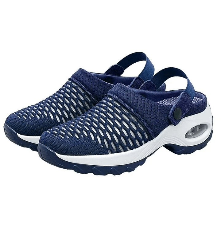 EP Femmes Air Cushion Platform Mesh Mules Sneaker Sandals