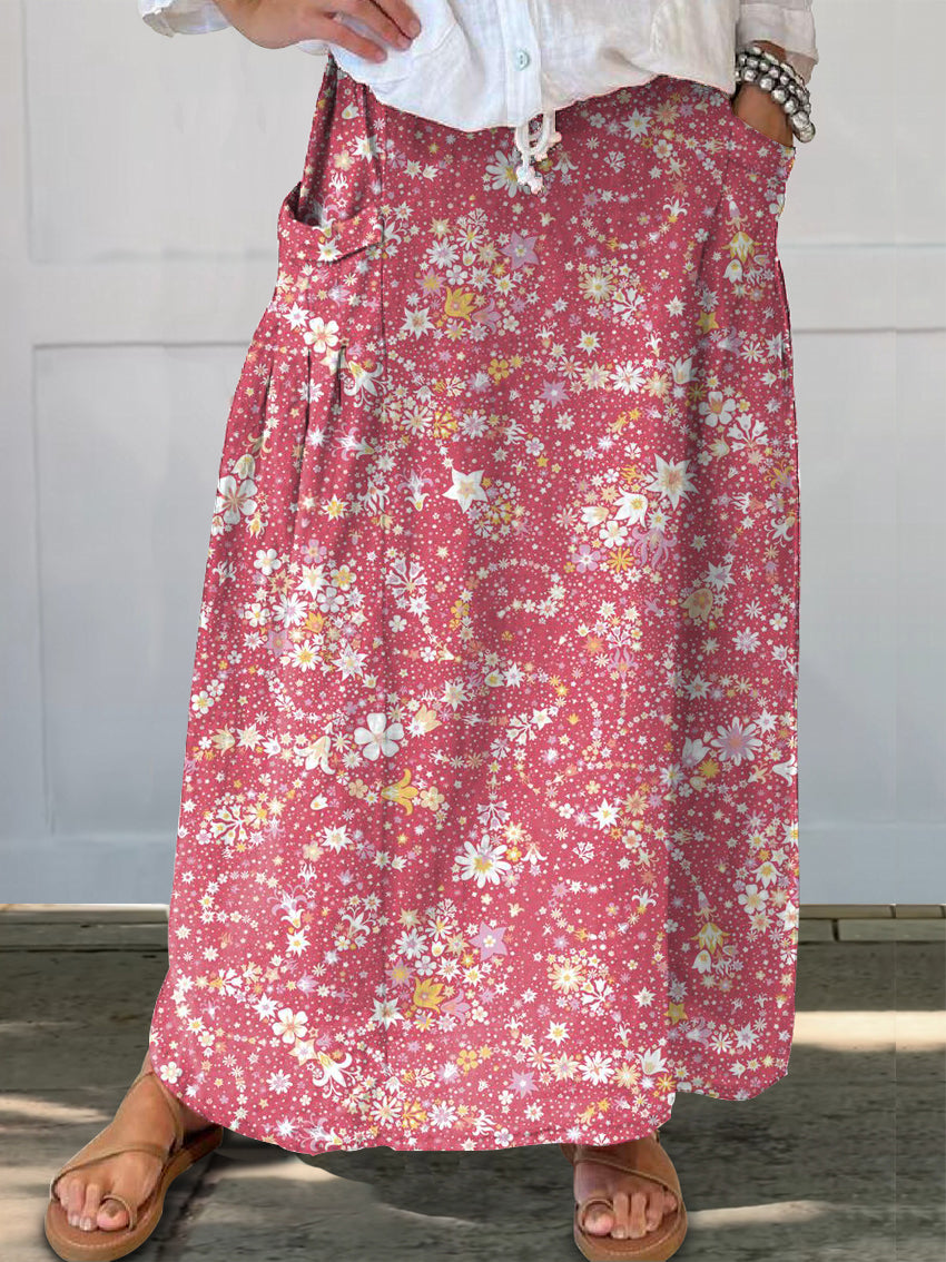 Women's Art Painting Hippie Print Skirt