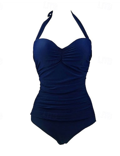 Bathing Suit Swimsuits One Pieces Colored Uv Protection Elastic Sleeveless Swimwear Swimsuit Surfing Diving Swimming Summer