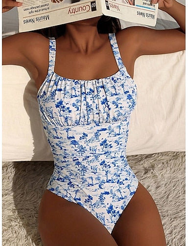 Swimwear Bikini 2 Piece Swimsuit Slim Backless Vacation Beach Wear Scoop Neck Sleeveless Bathing Suits