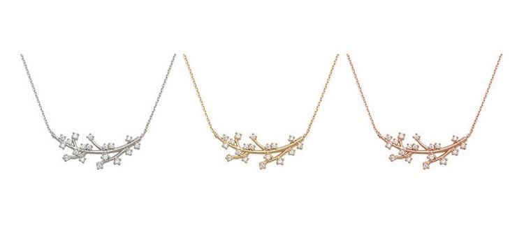 Dainty Crystal Tree Branch Necklace