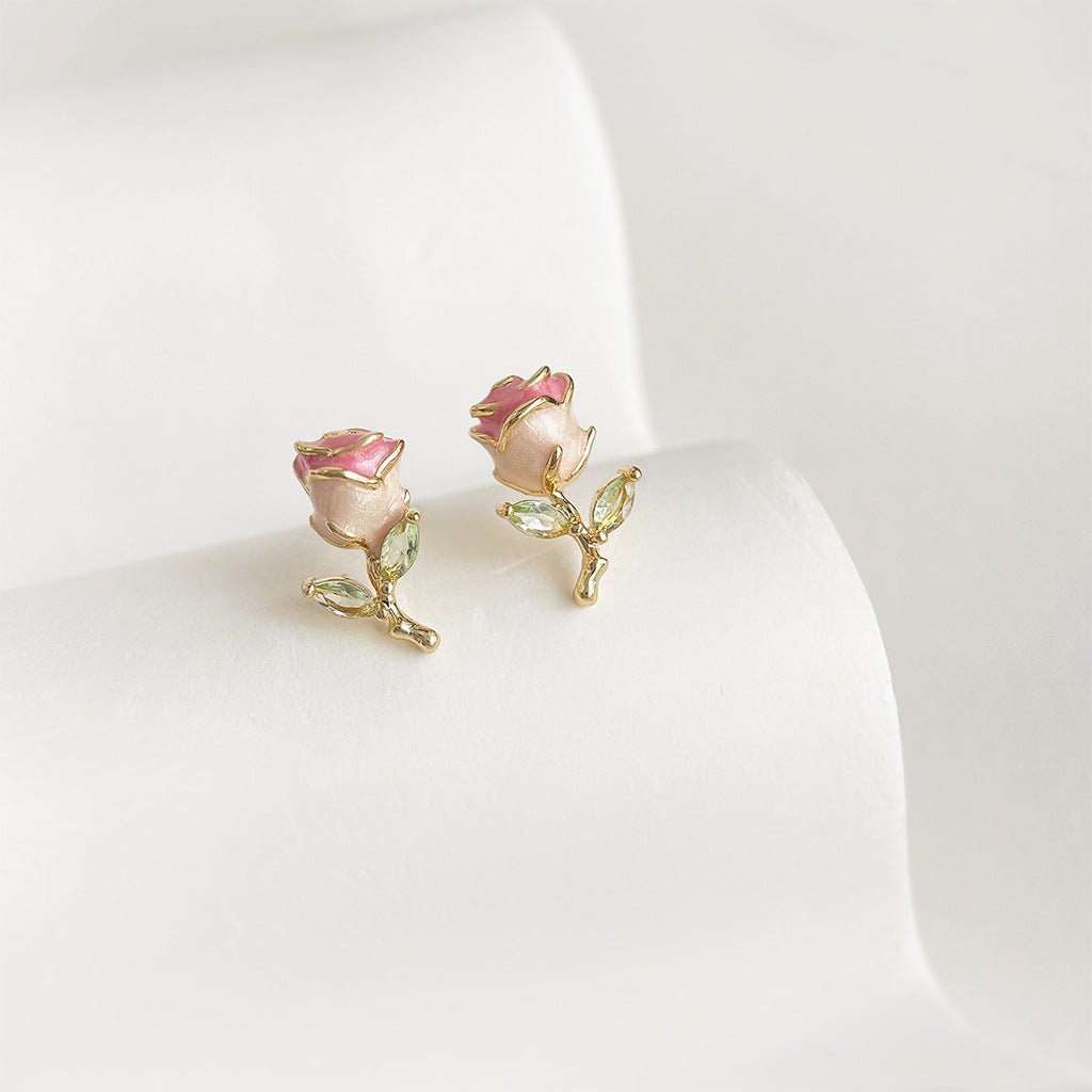 Petite Rose Earrings