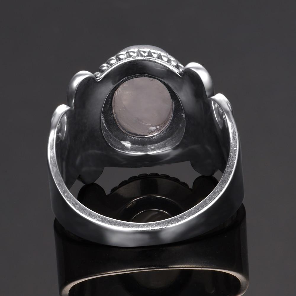 Classic Oval Moonstone Silver Ring