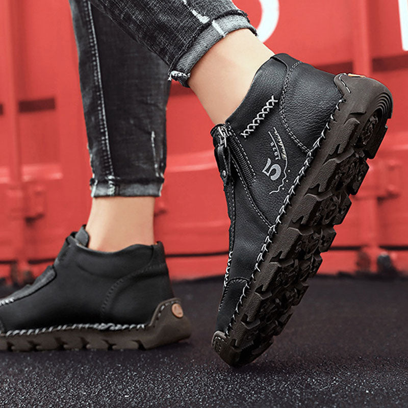EP | Baskets antidérapantes en cuir véritable