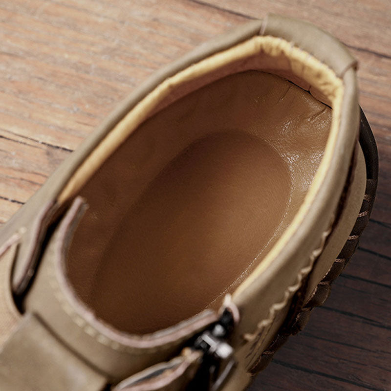 EP | Baskets antidérapantes en cuir véritable