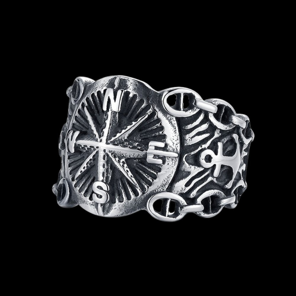 Northern Pirate Compass Marine Ring