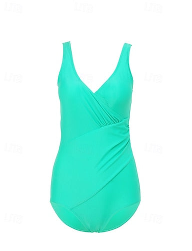 Standard One Pieces Rash Guards Bathing Suit Swimsuits Colored Open Back Uv Protection Elastic Sleeveless Swimwear Bodysuit Surfing Diving Swimming Summer