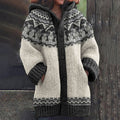 Vintage Western Sheephead Knitted Warm Sweater Cardigan artswardrobe