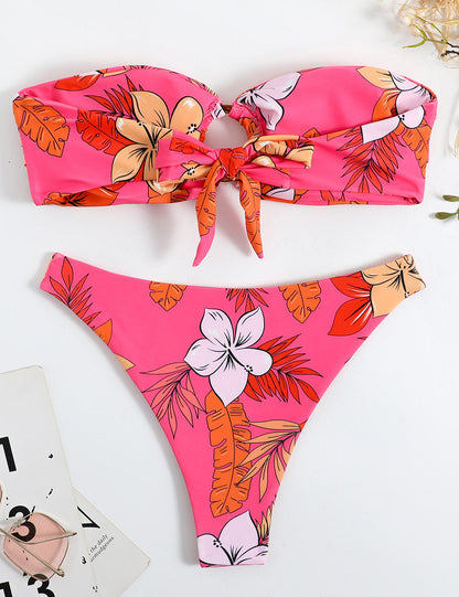 Bluma® | Print Bikini With Bandeau Bra