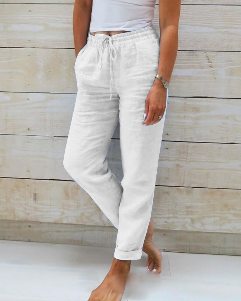 LM | Classic trousers with drawstring