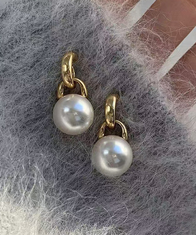New Versatile Pearl Gilding Stud Earrings
