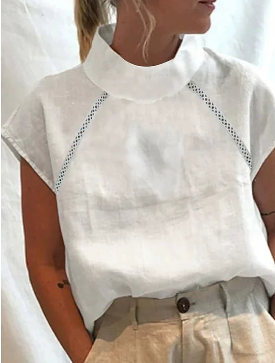 Hollow Lace Lace Casual Shirt