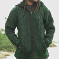 Vintage Knit Textured Cardigan Sweater artswardrobe