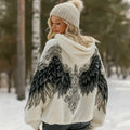 Comstylish Women's Viking Celtic Style Winged Comfortable Plush Hoodie