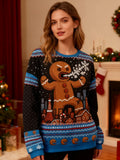 Comstylish Gingerbread Monster Christmas Ugly Sweatshirt