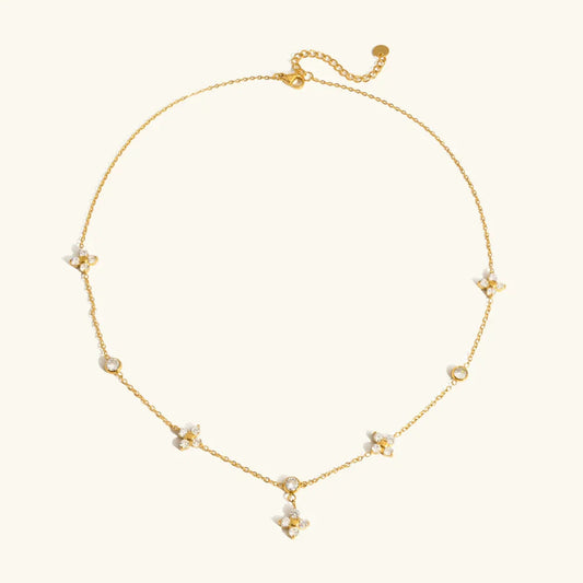Fortune Diamond Clover Necklace