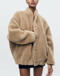 LM | Soft teddy bear coat for women