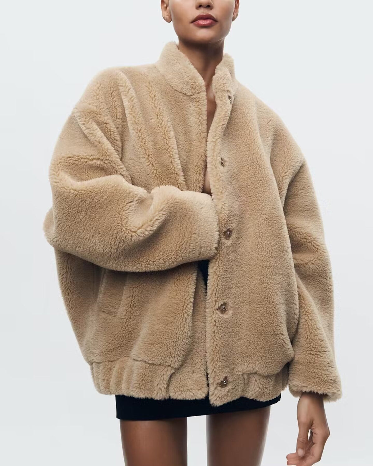 LM | Soft teddy bear coat for women