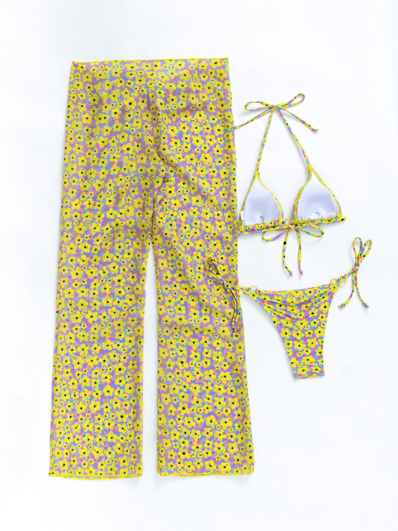 Laura® | Three Piece Beach Bikini Set