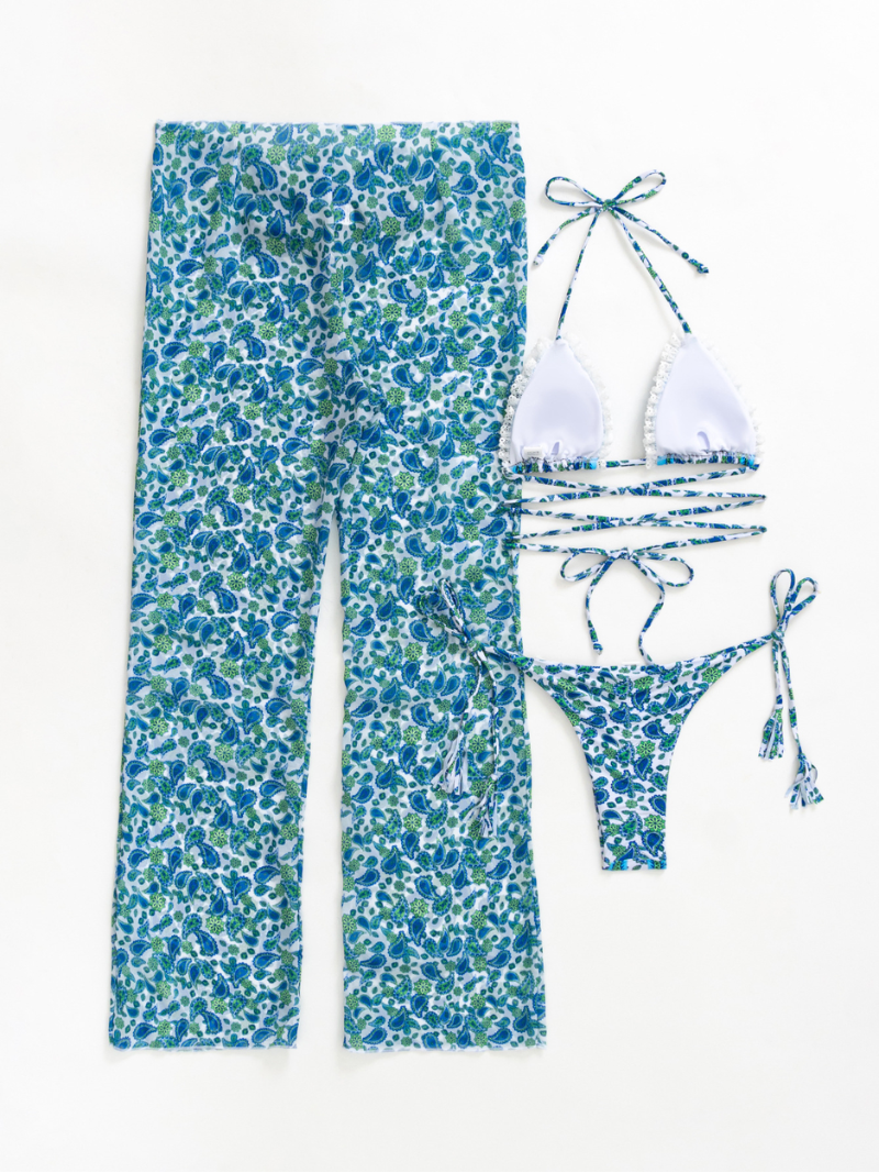 Laura® | Three Piece Beach Bikini Set
