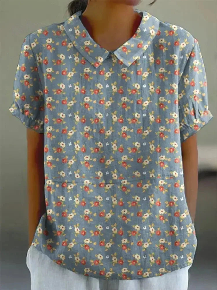 LM | Blouse with floral print for women