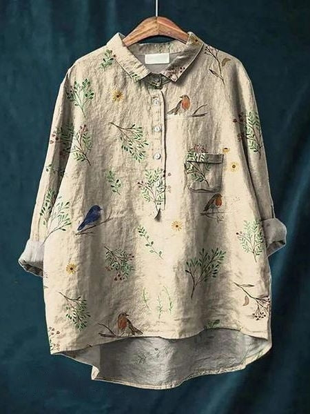 LM | Elegant and versatile floral blouse