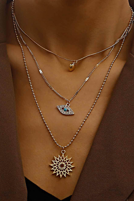 Street Patchwork Hot Drill Rhinestone Necklaces