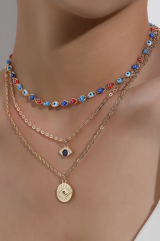 Street Patchwork Bead Tube Necklaces