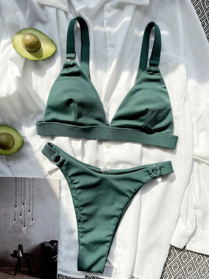 Zoe® | Delta Wing Triangle Bikini With Cups