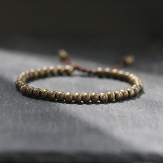 Copper Beads Balance Wealth Bracelet With Brass Beads | Spiritual Bracelet