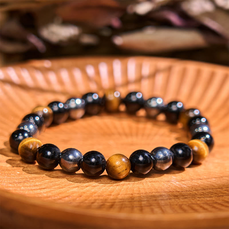Buddha Stone Various Crystals Malachite Lazurite Lapis Lazuli Hemimorphite Calmness Bracelet