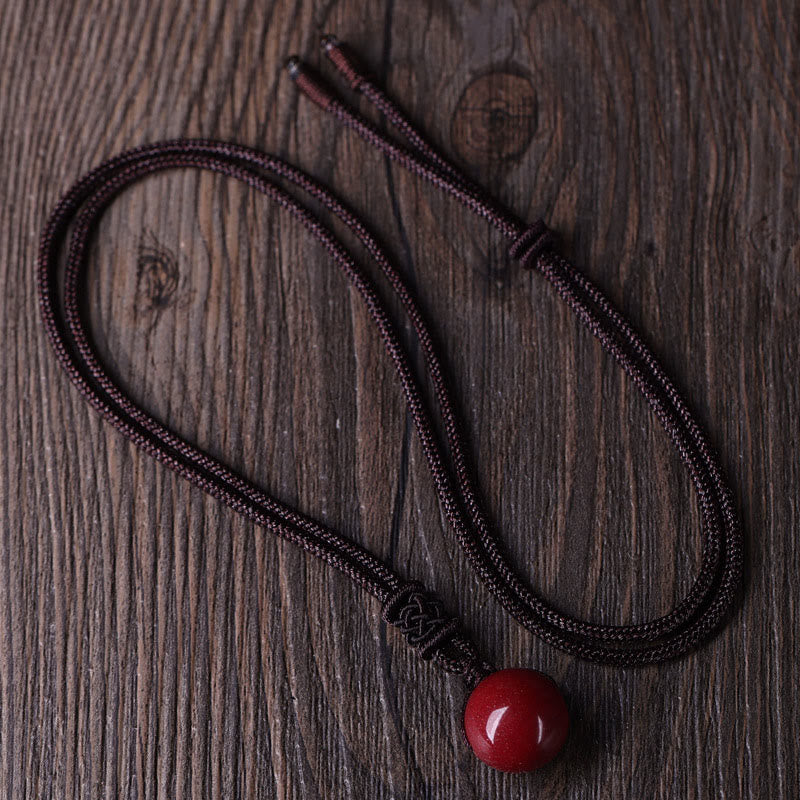 Buddha Stones Cinnabar Keep Away Evil Spirits Necklace Pendants
