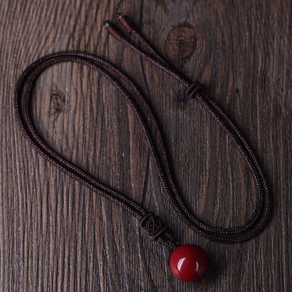 Buddha Stones Cinnabar Keep Away Evil Spirits Necklace Pendants
