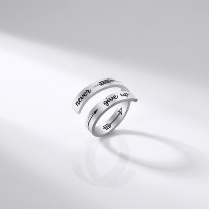 Never Give Up Ring
