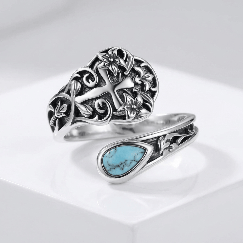 Grace Cross Ring - (adjustable)