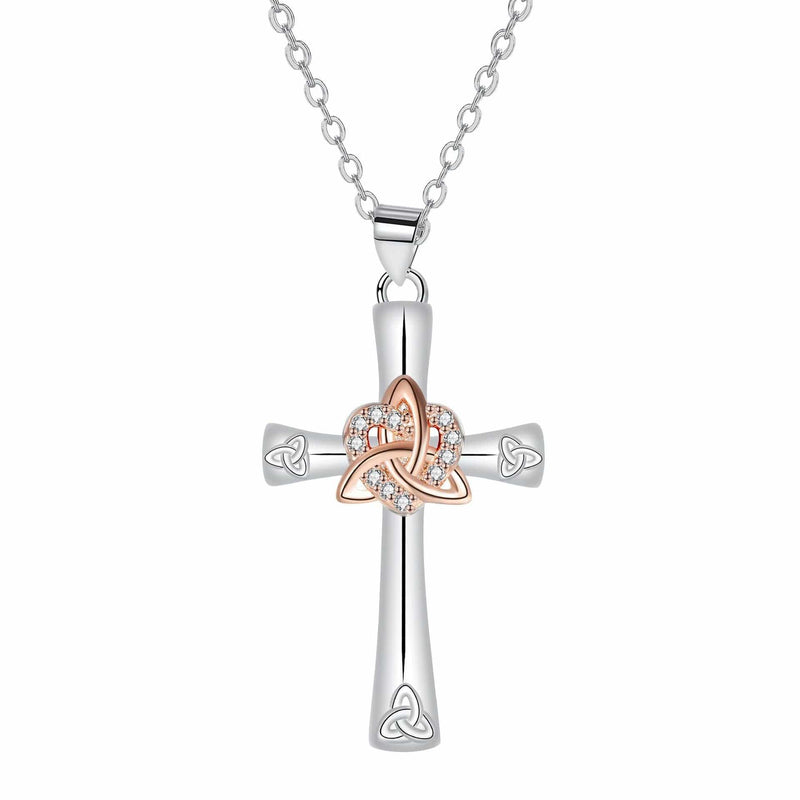 Infinity Faith Cross Necklace