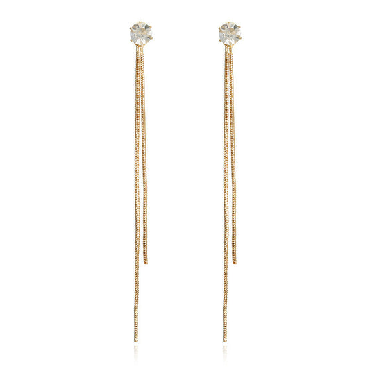 Corrine Wave Tassel Earrings