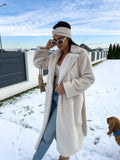 LM | Fluffy long coat for women